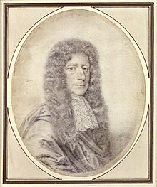 Edmund Waller (the politician-poet), by David Loggon, 1685, National Portrait Gallery. Edmund Waller by David Loggan, plumbago on vellum, 1685 (5.5 x 4.5 inches).jpg