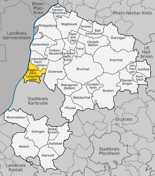 <span class="mw-page-title-main">Eggenstein-Leopoldshafen</span> Municipality in Baden-Württemberg, Germany