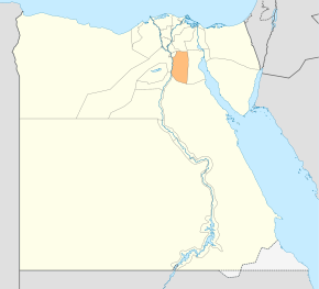 Harta guvernoratului Helwan în cadrul Egiptului