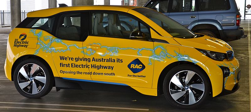 File:Electric car part of RAC electric highway project.jpg