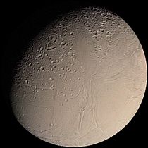 Voyager 2 color image of Enceladus