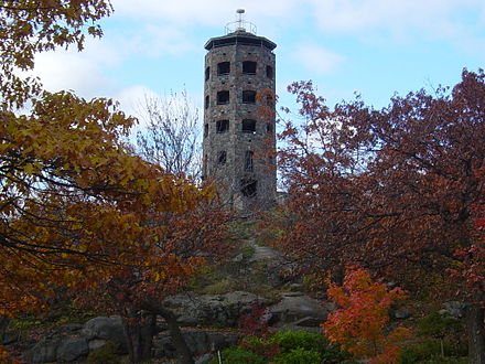 Duluth's iconic Enger Tower provides excellent views of the city.