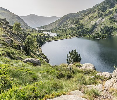 Étangs de Bassiès in Parc naturel régional des Pyrénées ariégeoises, commune of Auzat, Ariège, France