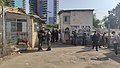 Evacuation of Givat Amal 2021 cops in front of houses