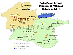 Incorporación de Fuente-Higuera, Fuente Carrasca y Pinilla (junio de 1846)