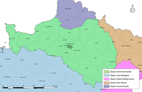 Le département du Val-de-Marne est dans le bassin hydrographique Seine-Normandie.