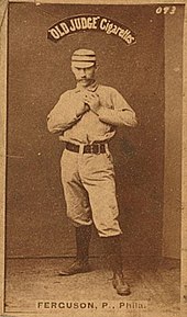Charles Ferguson pitched the Phillies' first no-hitter. Fergusoncard.jpg