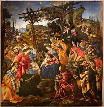 Adoraçión di Mâgi, 1496 (Uffizi)