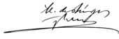 signature de Manuel de Burgos y Mazo