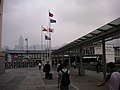 "Five Flag Poles" of The Wharf between Ocean Terminal and Star Ferry Pier in Tsim Sha Tsui