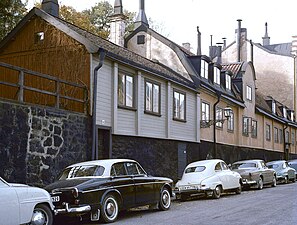 Fjällgatan 26–24 västerut, 1962.
