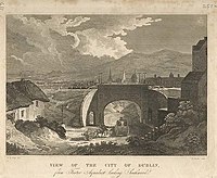 The view south from Foster Aqueduct circa 1827