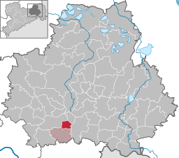 Läget för kommunen Frankenthal i Bautzen