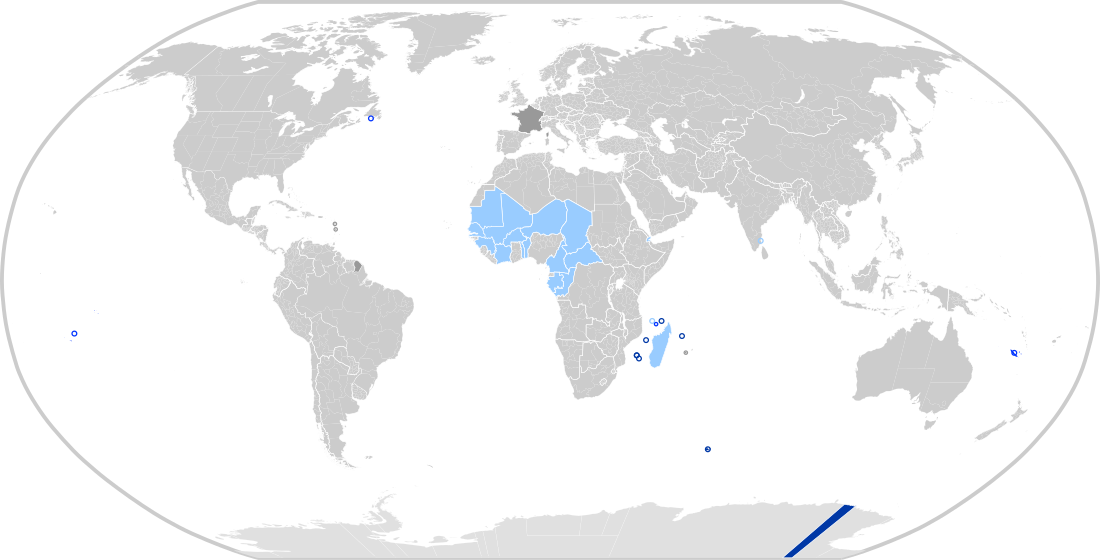 Territòrios ultramarinos de Frantza