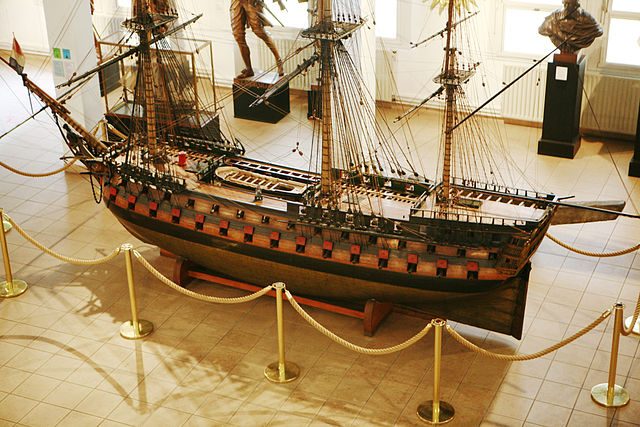 Scale model of the Duquesne, on display at the Musée de la Marine in Toulon