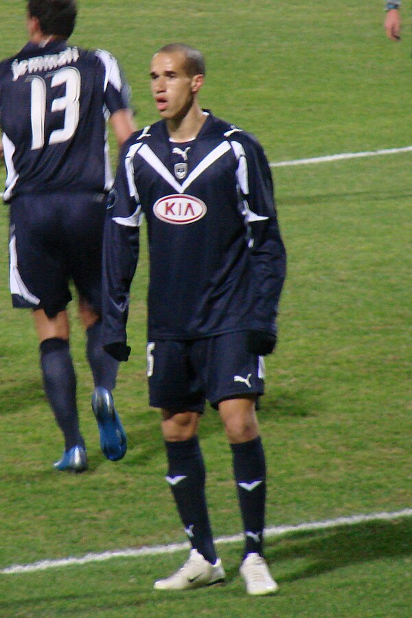 Obertan playing for Bordeaux in 2007