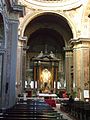 L'interno del santuario di Santa Maria di Galloro.