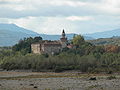 Il castello di Rivalta visto dal Trebbia