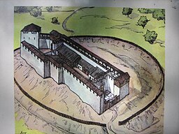 Vermutliches Aussehen der römischen Anlage am "Bürgle"