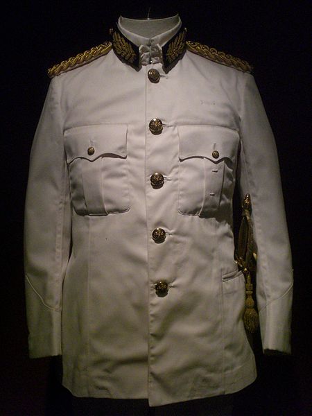 White tropical dress (colonial service, 1st class) of the Gubernatorial uniform worn by Governor Edward Youde on the day he was sworn in and numerous 