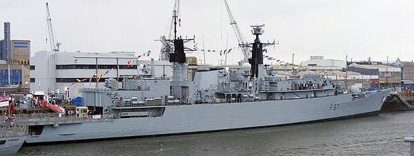 HMS Chatham in harbour, 2010