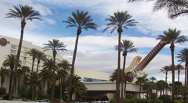 The Hard Rock Hotel and Casino in Las Vegas, where the cast resided