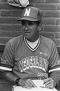 CCBL Hall of Famer Harvey Shapiro led the Braves to their first league title in 2009. Harvey Shapiro , manager Nederlandse honkbalteam, close, Bestanddeelnr 933-7113.jpg