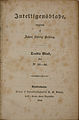 Titelblad til Johan Ludvig Heibergs (1791-1860) tidsskrift "Intelligensblade". (Her et nummer fra 1843)