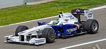 The poor performance of the F1.09 chassis contributed to BMW's withdrawal from Formula One at the end of the season. Heidfeld 2009 Spain.jpg