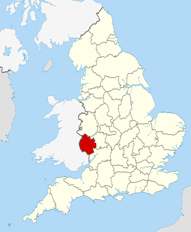 Poziția localității Herefordshire