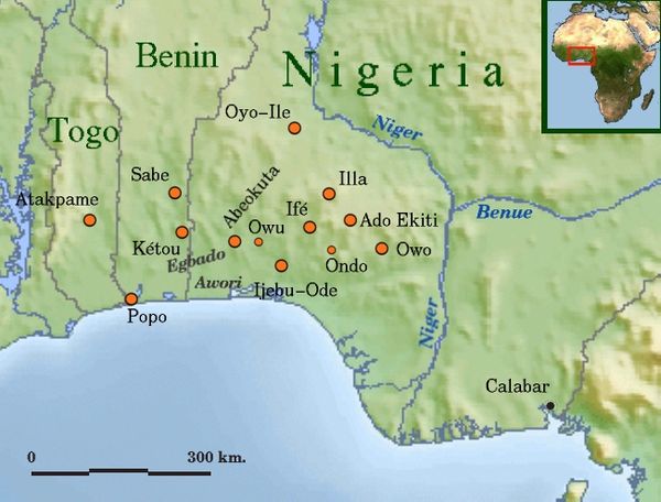 Some Yoruba cities of the Middle Ages