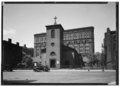 Historic American Buildings Survey, E.P. MacFarland, Photographer July 17, 1934, VIEW FROM EAST. - St. Luke's Chapel, 447 Hudson Street, New York, New York County, NY HABS NY,31-NEYO,29-1.tif
