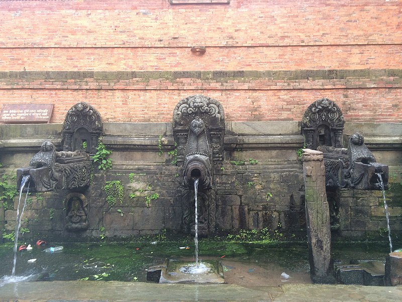 File:Historical stone tap of Patan Durbar Square.jpg