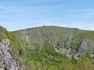 The falls of the Hohneck to the Wormspelkessel in the southeast