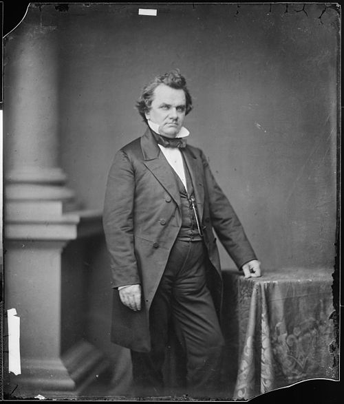 Stephen A. Douglas, photograph by Mathew Brady