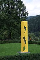 Gelbe Pliage C115 (2001), Skulpturenpark Heidelberg