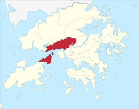 Localisation de district de Tsuen Wan