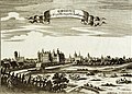 English: View of Hrodna(?), 1729 Русский: Вид Гродно, 1729(?)