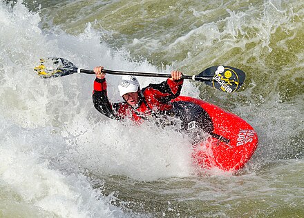 Whitewater kayaking in the Chattahoochee River