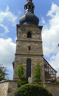 The church in Hutschdorf