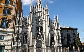 Sacro Cuore del Suffragio Building in Rome, Italy