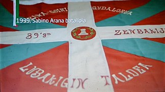 Ikurrina - Eusko Gudarostea - Arana Goiri batailoia 02 - 1936-1937.jpg