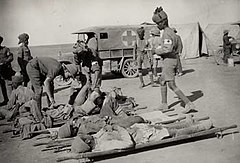 Indian medical orderlies with the Mesopotamian Expeditionary Force in Mesopotamia during World War I.