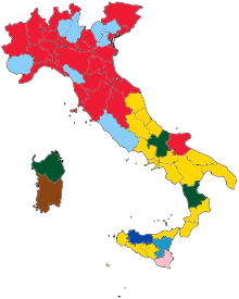 Italian 1919 elections Chamber of Deputies constituencies.svg