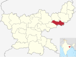 Jharkhand (Hindistan) içinde Jamtara.svg