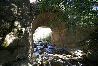 Jan Joubert's Gat bridge is situated on the Franschhoek Mountain pass in Cape Winelands. Jan Joubert's Gat Bridge.jpg