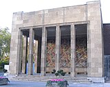 Jan Thorn Prikker: Mosaik am südlichen Ecktempel am Kunstmuseum zu Düsseldorf, Josef-Boys-Ufer.