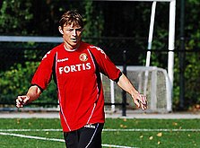 Tomasson training with Feyenoord, August 2008