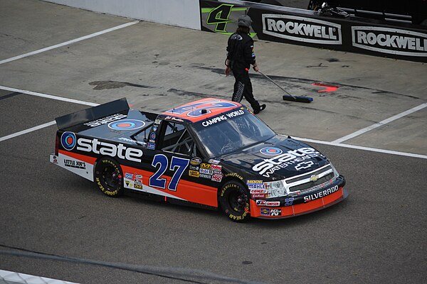 Burton's 2012 truck at Rockingham Speedway