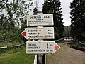 Lake Laka direction signs